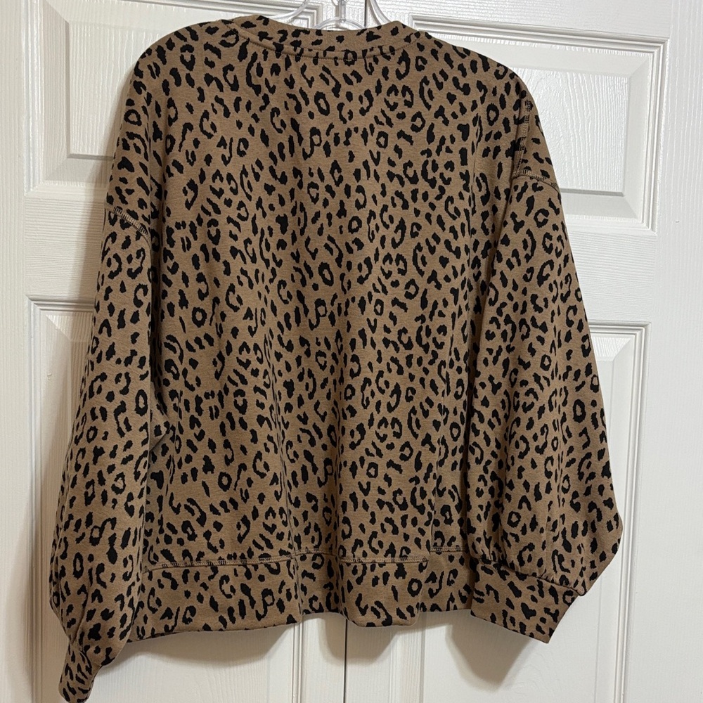 SSYS Brown Leopard Print Crewneck Sweatshirt WORN ONCE - Picture 8 of 11